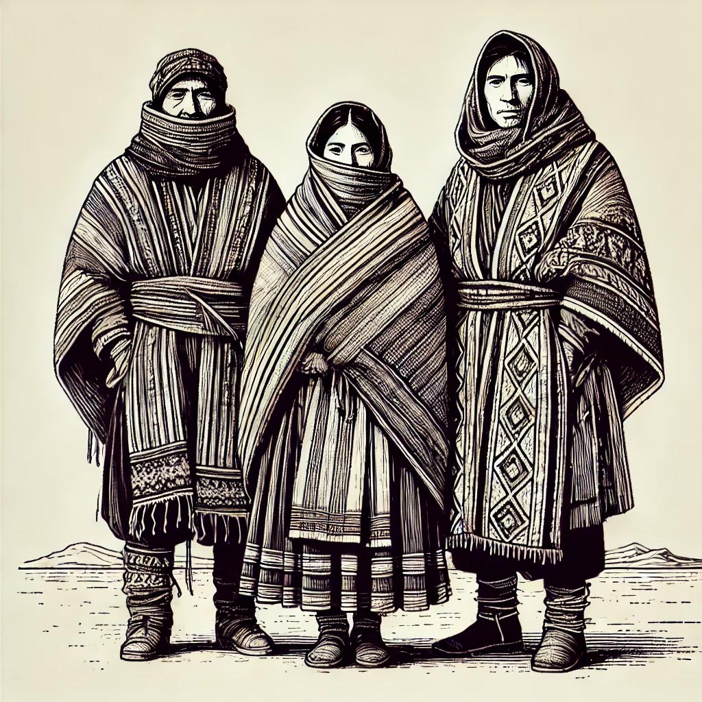 Tehuelches en la Patagonia