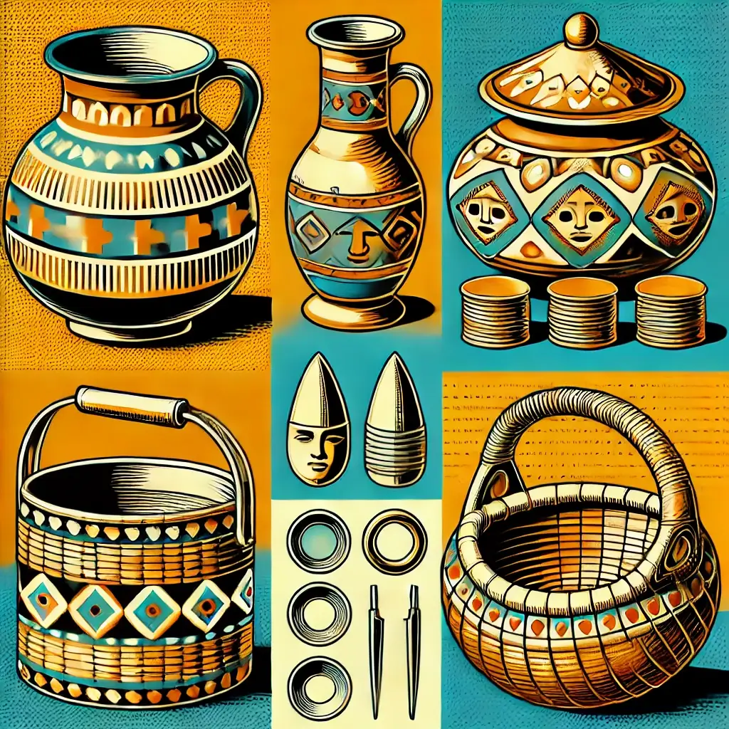 Arte mapuche, alfarería mapuche, cestería mapuche, orfebrería mapuche, artesanía mapuche, cultura mapuche, pop-art vintage, diseño cultural, arte tradicional, patrimonio mapuche.