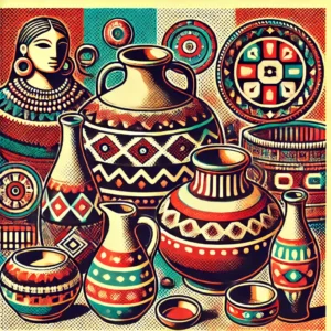 Arte mapuche, alfarería mapuche, cestería mapuche, orfebrería mapuche, artesanía mapuche, cultura mapuche, pop-art vintage, diseño cultural, arte tradicional, patrimonio mapuche.