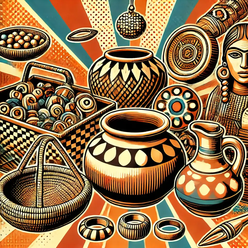 Arte mapuche, alfarería mapuche, cestería mapuche, orfebrería mapuche, artesanía mapuche, cultura mapuche, pop-art vintage, diseño cultural, arte tradicional, patrimonio mapuche.
