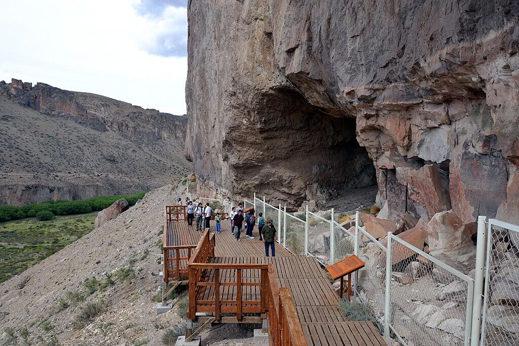 Walkway facing the rock art
